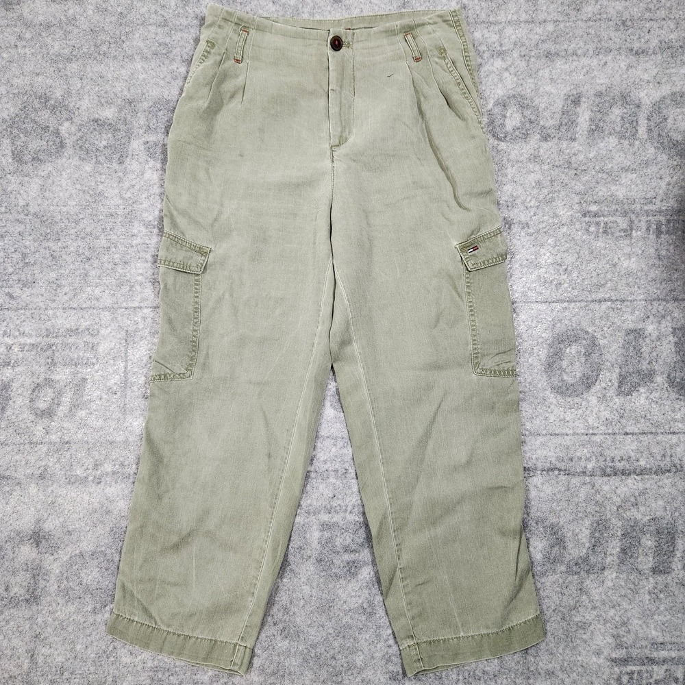tommy Hilfiger Pants women Size 4 cargo light army green